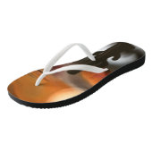Abstracte kunst tegen brand en ijs in het zuidwest teenslippers (Schuin)