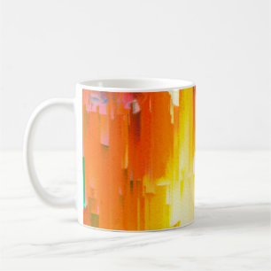 Abstracte kunst. textuurachtergrond met hoge resol koffiemok