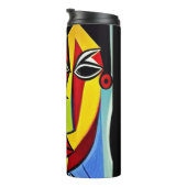Abstracte Kunst Thermische Bekerkop Thermosbeker (Geroteerd rechts)