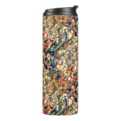 Abstracte Kunst Thermische Tumbler Thermosbeker (Gedraaid links)