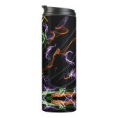 Abstracte kunst thermosbeker (Geroteerd rechts)