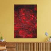 Abstracte Kunst Thrum Canvas Afdruk (Insitu (Woonkamer))