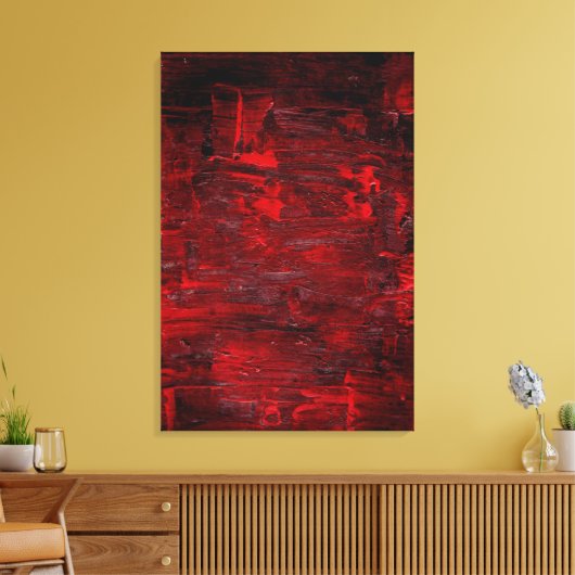 Abstracte Kunst Thrum Canvas Afdruk (Insitu (Woonkamer))