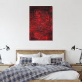 Abstracte Kunst Thrum Canvas Afdruk (Insitu (Slaapkamer))
