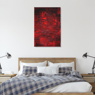 Abstracte Kunst Thrum Canvas Afdruk