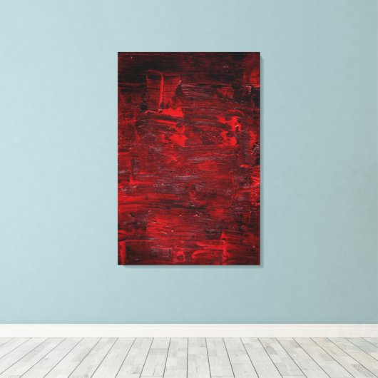 Abstracte Kunst Thrum Canvas Afdruk (Insitu (Houten vloer))