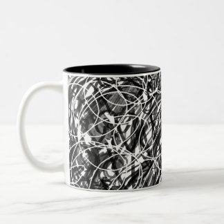 Abstracte Kunst Tijdgeest Tweekleurige Koffiemok