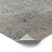 abstracte kunst "Totale toner" Grijs en beige Poster (Hoek)