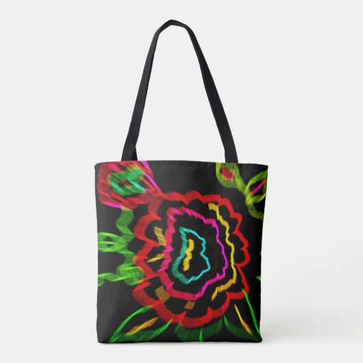 Abstracte kunst tote bag (Achterkant)