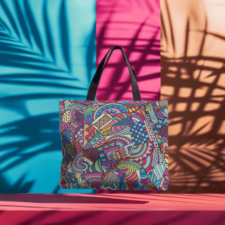 Abstracte kunst tote bag