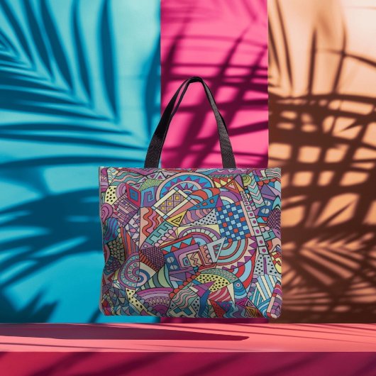 Abstracte kunst tote bag