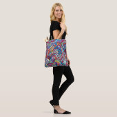 Abstracte kunst tote bag (Op model)