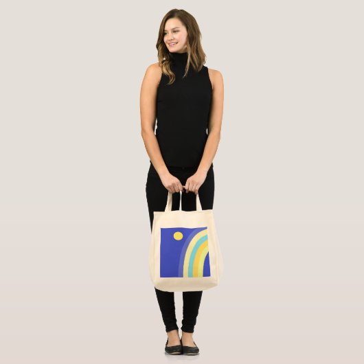abstracte kunst tote bag (Voorkant (model))