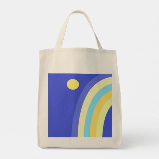 abstracte kunst tote bag (Achterkant)