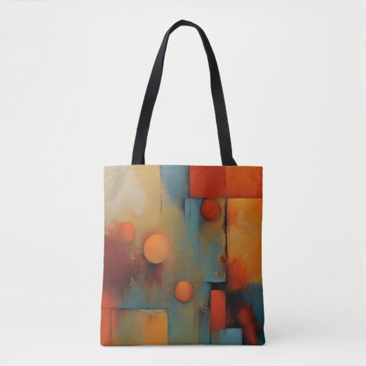 Abstracte kunst tote bag (Voorkant)