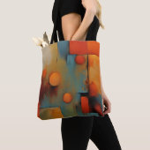 Abstracte kunst tote bag (Dichtbij)