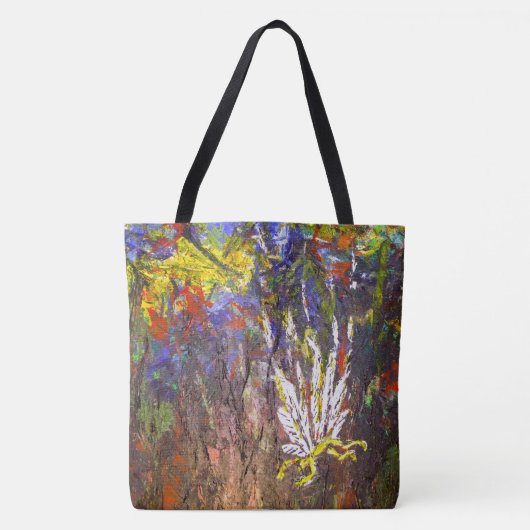 Abstracte kunst tote bag (Voorkant)