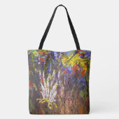 Abstracte kunst tote bag (Achterkant)