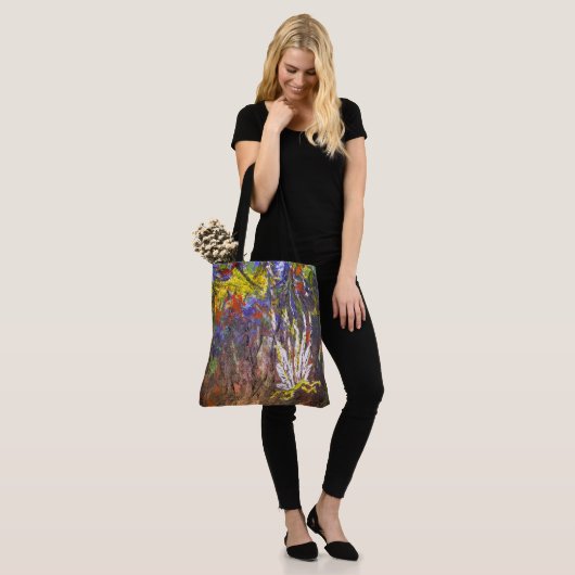 Abstracte kunst tote bag (Op model)