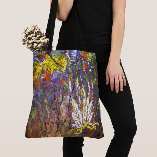 Abstracte kunst tote bag (Dichtbij)
