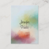 Abstracte kunst Trendy Modern Vertical Typografie Visitekaartje (Voorkant)