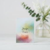 Abstracte kunst Trendy Modern Vertical Typografie Visitekaartje (Staand voorkant)