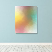 Abstracte kunst Trendy Red Yellow Blue Paars Moder Canvas Afdruk (Insitu (Houten vloer))