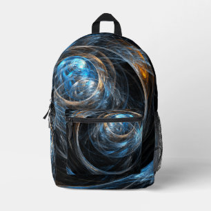 Abstracte kunst uit de hele wereld bedrukte rugzak