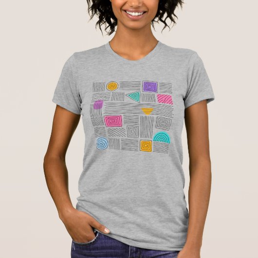 Abstracte Kunst Uniek Authentiek Ontwerp T-shirt (Voorkant)