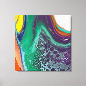 Abstracte Kunst Unieke Kleurrijke Canvasprint Canvas Afdruk (Voorkant)