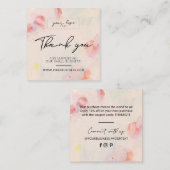 Abstracte Kunst Unique Business Dank u invoegen Ka Vierkante Visitekaartje (Voorkant / Achterkant)