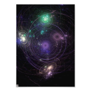 Abstracte Kunst Universum Foto Afdruk