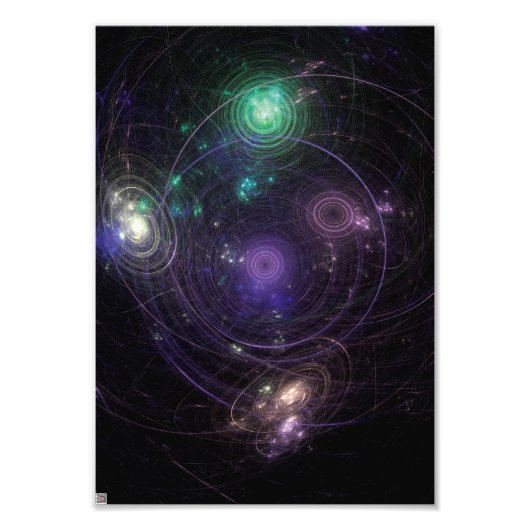 Abstracte Kunst Universum Foto Afdruk (Voorkant)