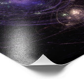 Abstracte Kunst Universum Foto Afdruk (Hoek)
