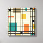 abstracte kunst van 1950 canvas afdruk (Voorkant)