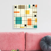 abstracte kunst van 1950 canvas afdruk (Insitu (Woonkamer))