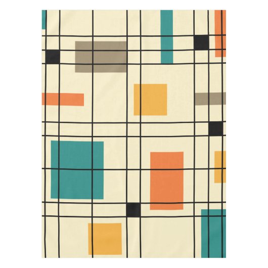 abstracte kunst van 1950 tafelkleed (Voorkant)