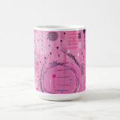 Abstracte kunst van aardbeien-sundae koffiemok (Center)