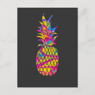 Abstracte kunst van anananaslagtuin briefkaart