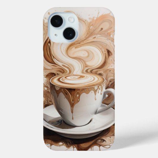Abstracte Kunst van Cappuccino Case-Mate iPhone Case (Achterkant)