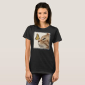 Abstracte kunst van Cat & Butterfly T-shirt (Voorkant volledig)
