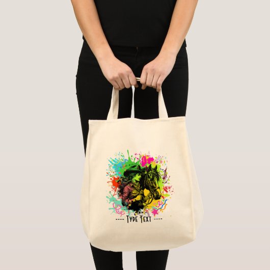 abstracte kunst van Cavallo Tote Bag (Voorkant (product))