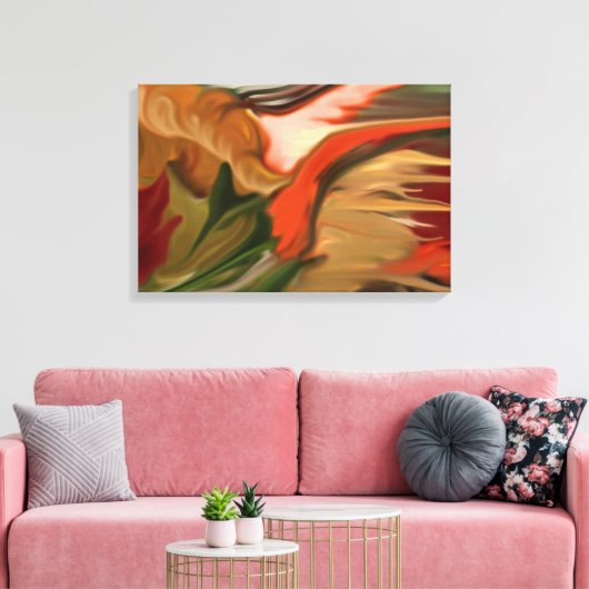 Abstracte kunst van Cornucopia Canvas Afdruk (Insitu (Woonkamer))