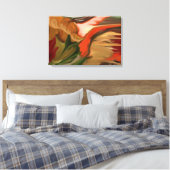 Abstracte kunst van Cornucopia Canvas Afdruk (Insitu (Slaapkamer))