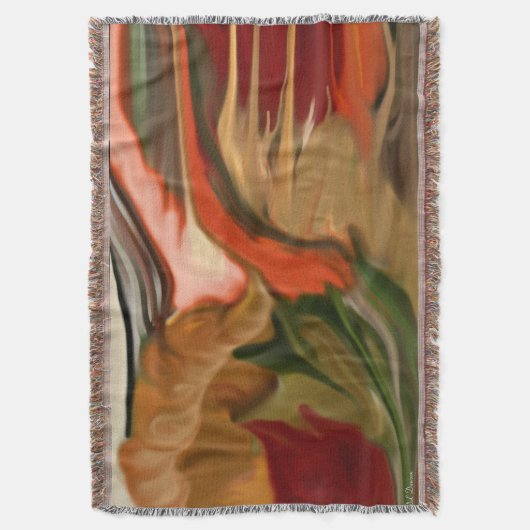 Abstracte kunst van Cornucopia Deken (Voorkant Verticaal)