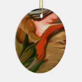 Abstracte kunst van Cornucopia Keramisch Ornament (Rechts)