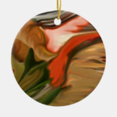 Abstracte kunst van Cornucopia Keramisch Ornament (Voorkant)