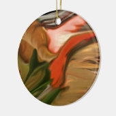 Abstracte kunst van Cornucopia Keramisch Ornament (Links)