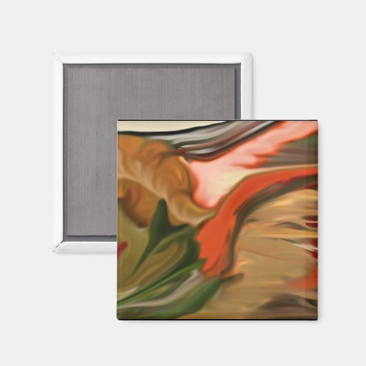 Abstracte kunst van Cornucopia Magneet (Voorkant / Achterkant)