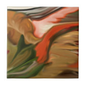 Abstracte kunst van Cornucopia Tegeltje (Voorkant)